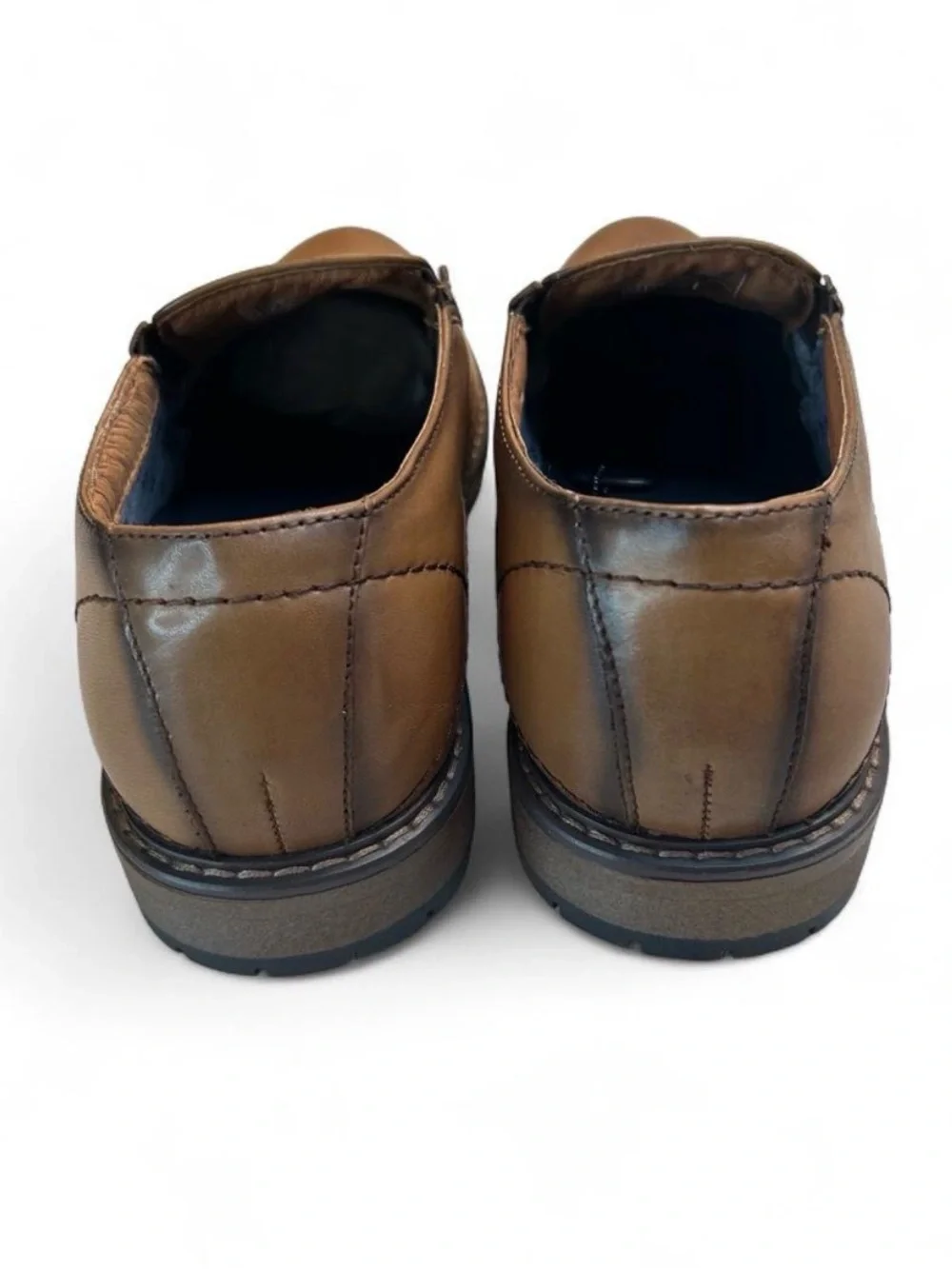 Mark Nason Men's Slip-On Leather Shoes - Brown